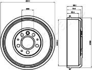 TA-0914 Brzdový buben JAPANPARTS