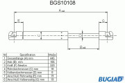 BGS10108 Pneumatická pružina, zavazadlový / nákladový prostor BUGIAD