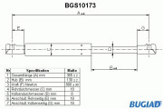 BGS10173 Pneumatická pružina, zavazadlový / nákladový prostor BUGIAD