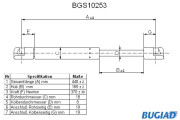 BGS10253 Pneumatická pružina, zavazadlový / nákladový prostor BUGIAD