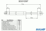 BGS10397 BUGIAD pneumatická prużina, batożinový/nákladný priestor BGS10397 BUGIAD