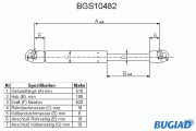 BGS10482 BUGIAD pneumatická prużina, batożinový/nákladný priestor BGS10482 BUGIAD