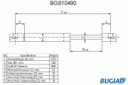 BGS10490 Pneumatická pružina, zavazadlový / nákladový prostor BUGIAD