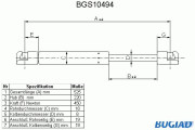 BGS10494 Pneumatická pružina, zavazadlový / nákladový prostor BUGIAD
