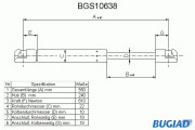 BGS10638 Pneumatická pružina, zavazadlový / nákladový prostor BUGIAD