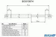 BGS10674 BUGIAD pneumatická prużina, batożinový/nákladný priestor BGS10674 BUGIAD