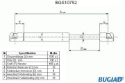 BGS10752 BUGIAD pneumatická prużina, batożinový/nákladný priestor BGS10752 BUGIAD