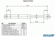 BGS10764 Pneumatická pružina, zavazadlový / nákladový prostor BUGIAD