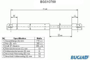 BGS10769 Pneumaticka pruzina, kapota motoru BUGIAD