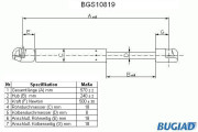 BGS10819 Pneumatická pružina, zavazadlový / nákladový prostor BUGIAD