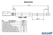 BGS10902 BUGIAD pneumatická prużina, batożinový/nákladný priestor BGS10902 BUGIAD
