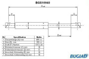 BGS10948 BUGIAD pneumatická prużina, batożinový/nákladný priestor BGS10948 BUGIAD