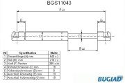 BGS11043 BUGIAD pneumatická prużina, batożinový/nákladný priestor BGS11043 BUGIAD