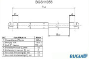 BGS11056 Pneumatická pružina, zavazadlový / nákladový prostor BUGIAD