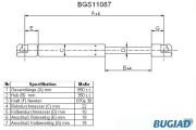 BGS11087 BUGIAD pneumatická prużina, batożinový/nákladný priestor BGS11087 BUGIAD