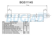 BGS11145 BUGIAD pneumatická prużina, batożinový/nákladný priestor BGS11145 BUGIAD