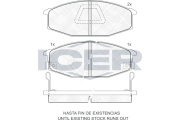 140443 ICER sada brzdových platničiek kotúčovej brzdy 140443 ICER