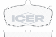 140503 ICER sada brzdových platničiek kotúčovej brzdy 140503 ICER