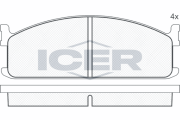 140521 ICER sada brzdových platničiek kotúčovej brzdy 140521 ICER