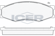140526-087 ICER sada brzdových platničiek kotúčovej brzdy 140526-087 ICER