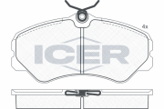 140783 ICER sada brzdových platničiek kotúčovej brzdy 140783 ICER