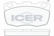 140799 ICER sada brzdových platničiek kotúčovej brzdy 140799 ICER
