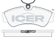 140881 ICER sada brzdových platničiek kotúčovej brzdy 140881 ICER