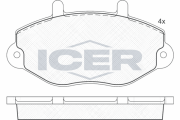 140897 ICER sada brzdových platničiek kotúčovej brzdy 140897 ICER