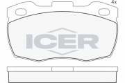 141089 ICER sada brzdových platničiek kotúčovej brzdy 141089 ICER