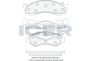 141175 Sada brzdových destiček, kotoučová brzda ICER