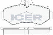 141289 ICER sada brzdových platničiek kotúčovej brzdy 141289 ICER