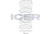141971 ICER sada brzdových platničiek kotúčovej brzdy 141971 ICER