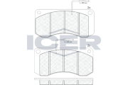 150659 ICER sada brzdových platničiek kotúčovej brzdy 150659 ICER