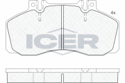 150722-204 ICER sada brzdových platničiek kotúčovej brzdy 150722-204 ICER