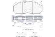 151040-115 ICER sada brzdových platničiek kotúčovej brzdy 151040-115 ICER