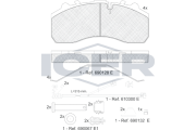 151194-117 ICER sada brzdových platničiek kotúčovej brzdy 151194-117 ICER