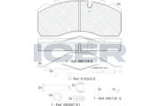 151254-120 ICER sada brzdových platničiek kotúčovej brzdy 151254-120 ICER
