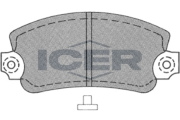 180099 ICER sada brzdových platničiek kotúčovej brzdy 180099 ICER