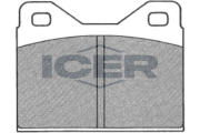 180128 ICER sada brzdových platničiek kotúčovej brzdy 180128 ICER