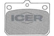 180158 ICER sada brzdových platničiek kotúčovej brzdy 180158 ICER