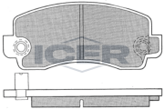 180196 ICER sada brzdových platničiek kotúčovej brzdy 180196 ICER