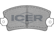 180215 Sada brzdových destiček, kotoučová brzda ICER