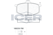180235-700 ICER sada brzdových platničiek kotúčovej brzdy 180235-700 ICER