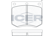 180255 ICER sada brzdových platničiek kotúčovej brzdy 180255 ICER