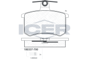 180337-700 ICER sada brzdových platničiek kotúčovej brzdy 180337-700 ICER