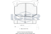 180634 ICER sada brzdových platničiek kotúčovej brzdy 180634 ICER