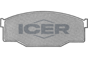 180668 ICER sada brzdových platničiek kotúčovej brzdy 180668 ICER