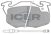 180695 ICER sada brzdových platničiek kotúčovej brzdy 180695 ICER