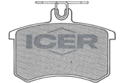 180699 ICER sada brzdových platničiek kotúčovej brzdy 180699 ICER