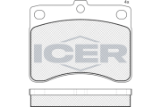 180725 ICER sada brzdových platničiek kotúčovej brzdy 180725 ICER